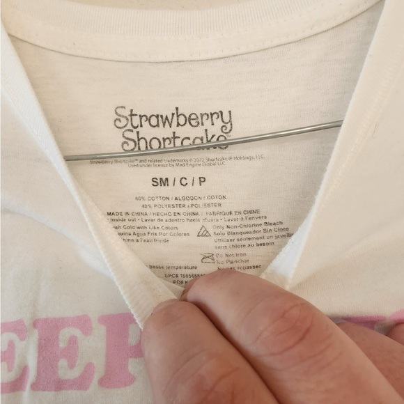 Strawberry Shortcake Shirt Vintage Cartoon Tee Keep Going Keep Growing size s - Picture 3 of 3